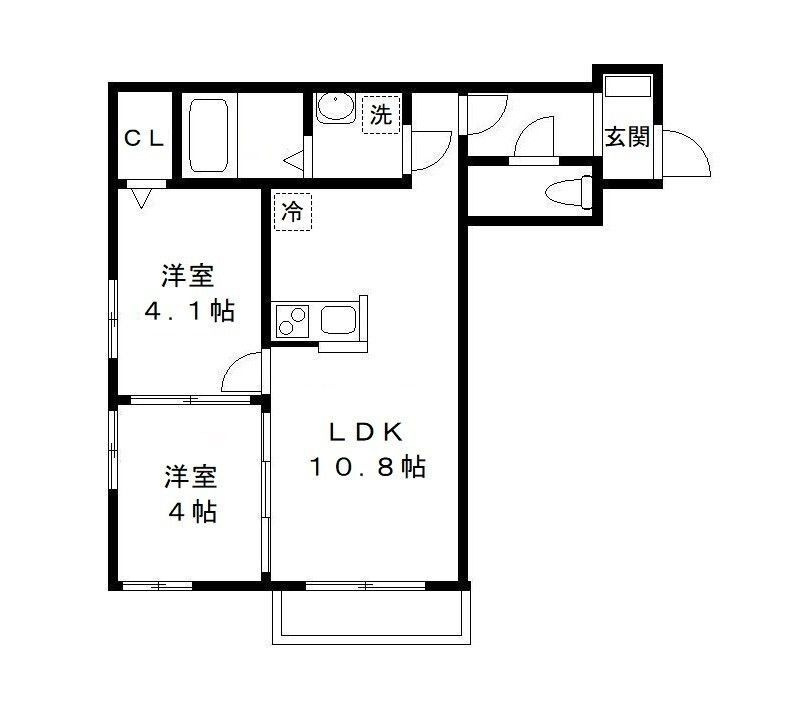 アルヴィータ壱番館の間取り