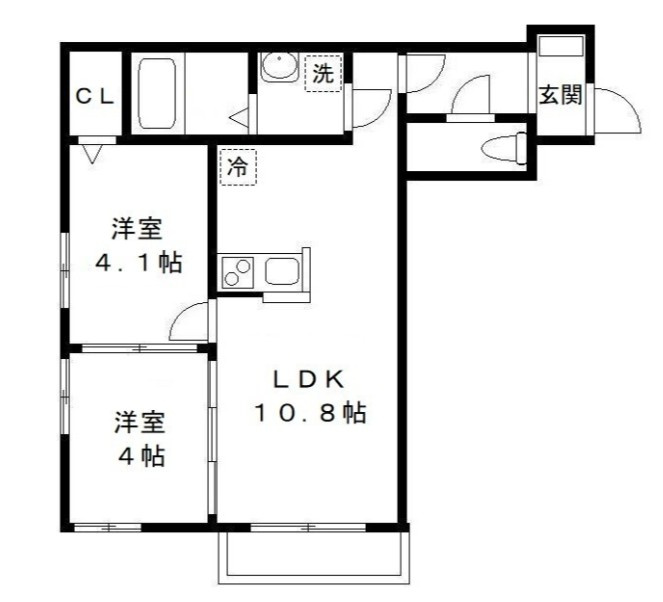 アルヴィータ壱番館の間取り
