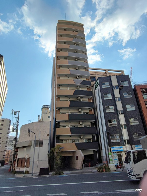 ラシュレエグゼ難波南　仲介手数料無料の外観