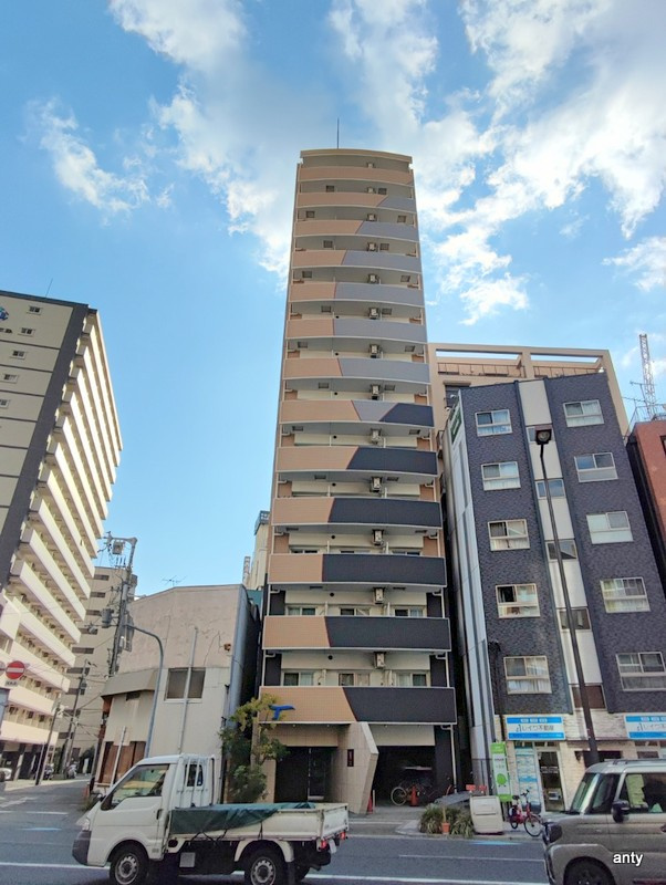 ラシュレエグゼ難波南　仲介手数料無料の外観