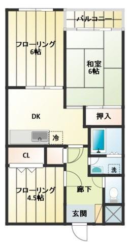ベルメゾン楓の間取り