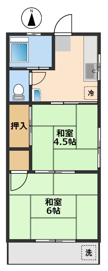グリーンフラットの間取り