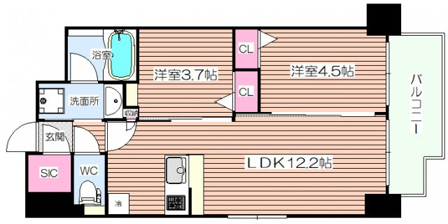 【間取り】 | アーバネックス大阪天満橋
