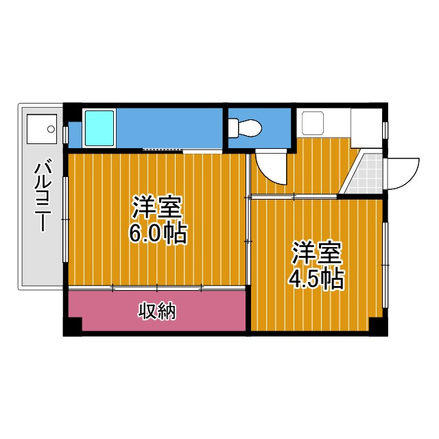 ビレッジハウス木戸5号棟の間取り