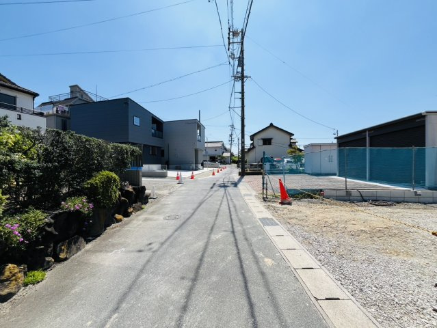 東海市富木島町南島58番1、58番4、77番1、78番1『仲介手数料無料』新築一戸建て・建売の前面道路含む現地写真