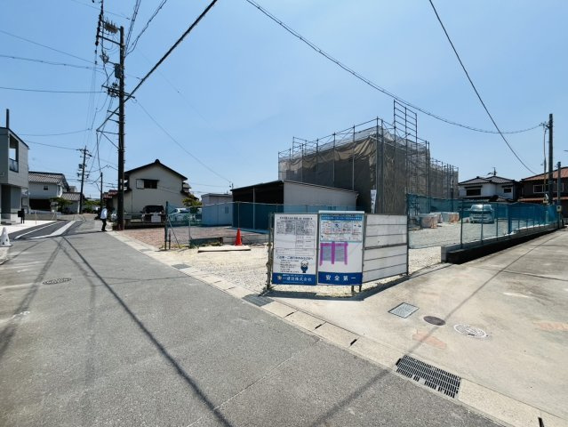 東海市富木島町南島58番1、58番4、77番1、78番1『仲介手数料無料』新築一戸建て・建売の前面道路含む現地写真
