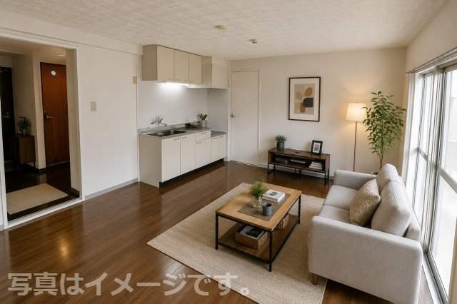 熊本市西区小島９丁目の賃貸マンションの居間・リビング|※写真はイメージです。現況優先