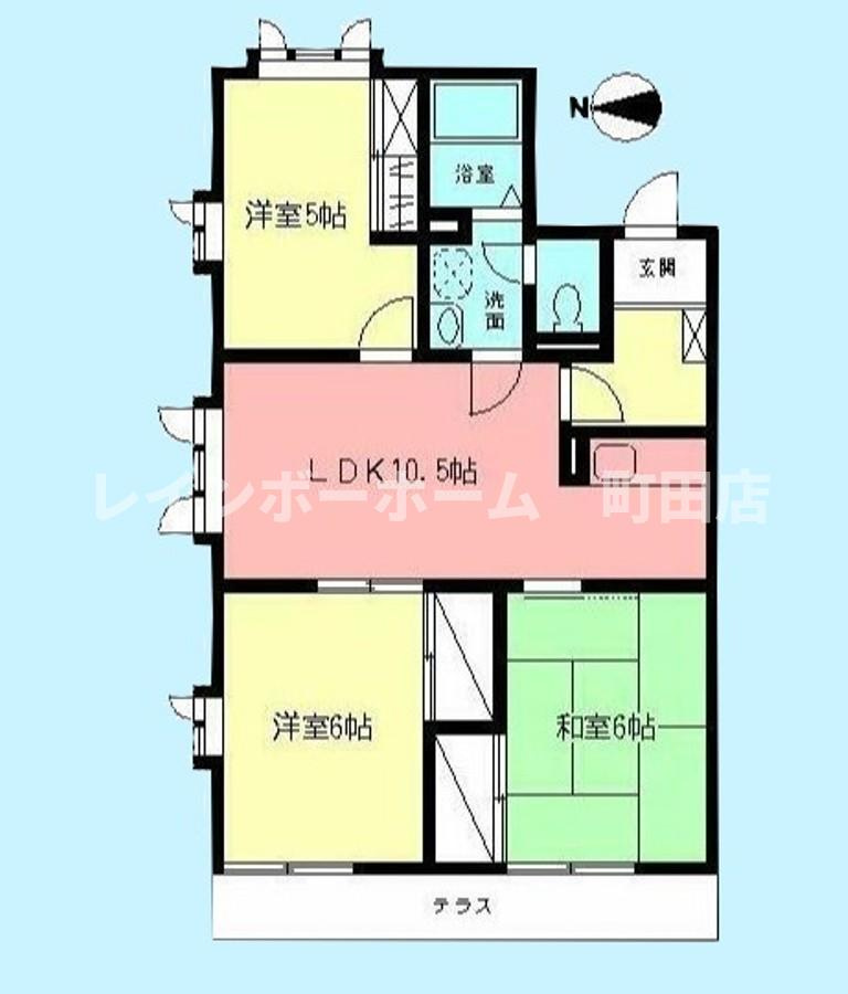 グレイスコートＡ※初期費用分割後払いサービス利用可能物件の間取り