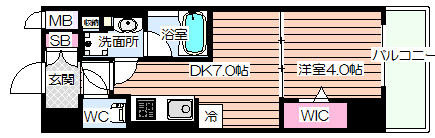 【間取り】 | アーバネックス西天満