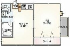 ジョーヌ駈上の間取り