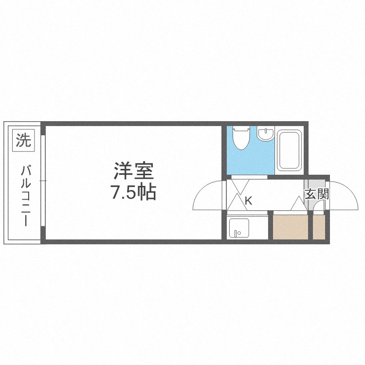 サンライズ千代崎の間取り