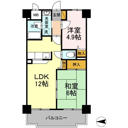 フジヴェール法連寺山の間取り