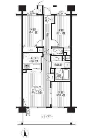 ピエス綱島の間取り
