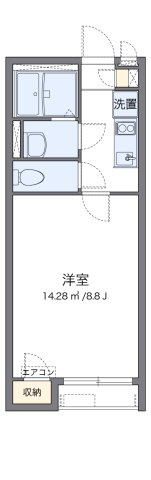【間取り】 | クレイノトウィンクルＤ | 代表的な間取のため実際の間取とは異なる場合があります
