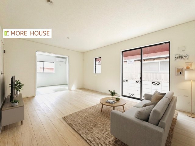 CRADLE GARDEN 足利市田中町第5　新築住宅3号棟の居間・リビング