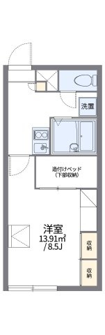 レオパレススパッツィオコモドの間取り