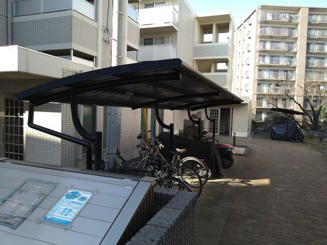 レオパレスパルコートＤのその他|駐輪場　原付＆自転車のみ駐輪可能