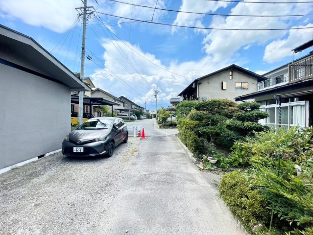 安曇野市明科中川手の前面道路含む現地写真