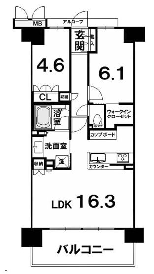 【間取り】 | プレミスト京都西院 | 専有面積62.16㎡