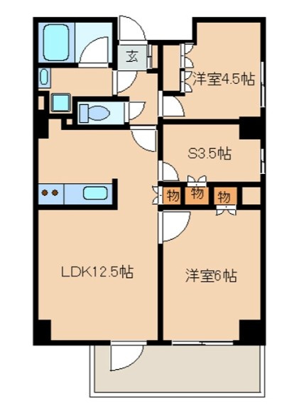 レジディア文京音羽の間取り