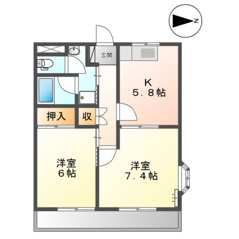 グレイスヴィラＫＭ　　刈谷市近郊の賃貸はクラスホーム刈谷店の間取り