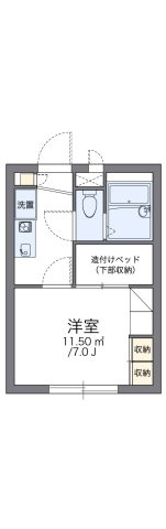 レオパレス千寿の間取り
