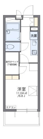 レオパレスジェム　マキノの間取り|代表的な間取のため実際の間取とは異なる場合があります