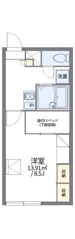 レオパレスミーム　新川の間取り