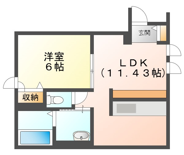ラフィネ・フルールの間取り