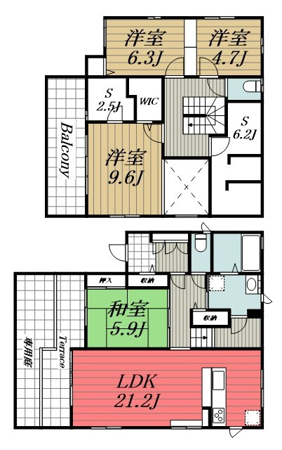 【間取り】 | 磯辺3丁目戸建