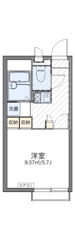 レオパレスグランシャリオ参番館の間取り|代表的な間取のため実際の間取とは異なる場合があります