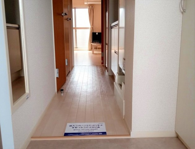 クレイノルナ　ルミエール三郷の玄関