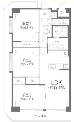 コープ野村戸塚長沼の間取り
