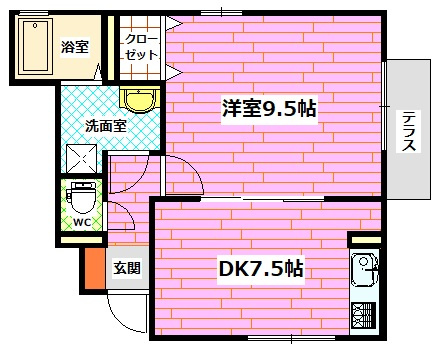 ローズコート堀越の間取り