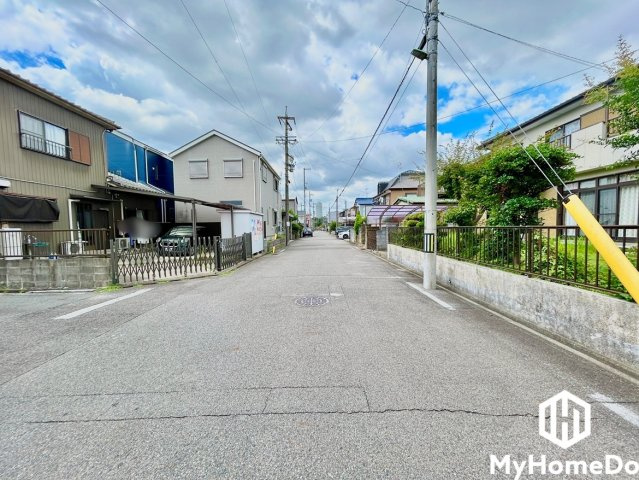 北区米が瀬町の前面道路含む現地写真