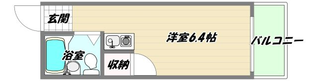 大阪市東淀川区淡路５丁目の賃貸マンションの間取り