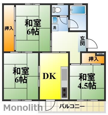 鶴山台11号棟の間取り