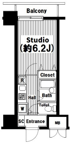練馬区中村北１丁目の賃貸マンションの間取り