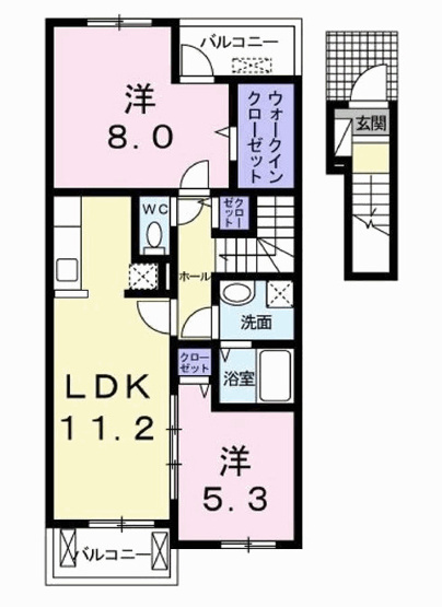 【間取り】 | ピアチェーレ　Ⅱ