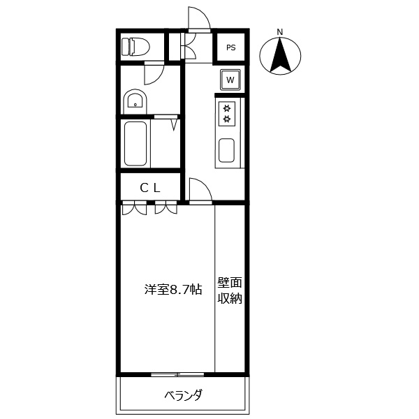 エクセルコート南島田の間取り
