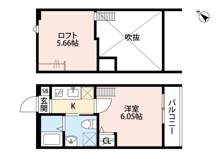 ティモアール東川口の間取り