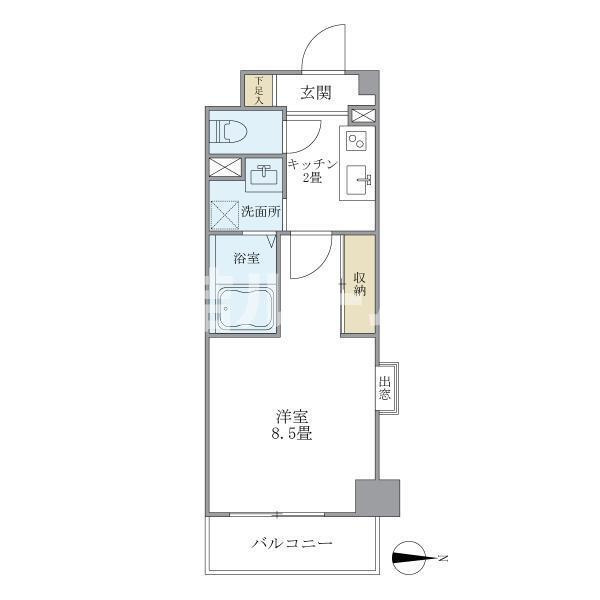 練馬区田柄１丁目の賃貸マンションの間取り