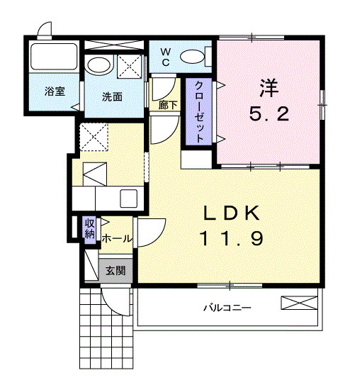 【間取り】 | アンジュアルモニーⅡ【名古屋市賃貸・全戸角部屋】