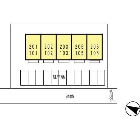 ラ・メーグⅡの区画図