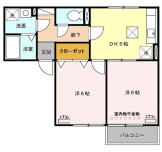 【間取り】 | プリムヴェール　八番館 | 間取りです。