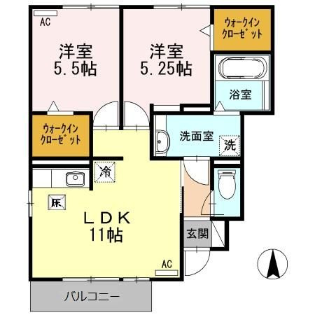 カサデコリーナの間取り