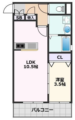【間取り】 | Louis Apartment 吹田東リバーパーク