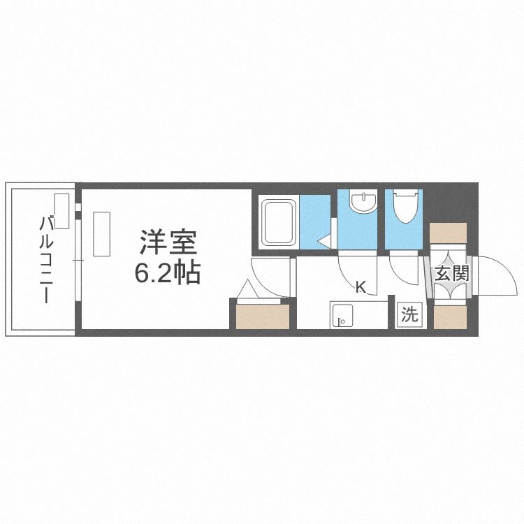 プレサンス難波インフィニティの間取り