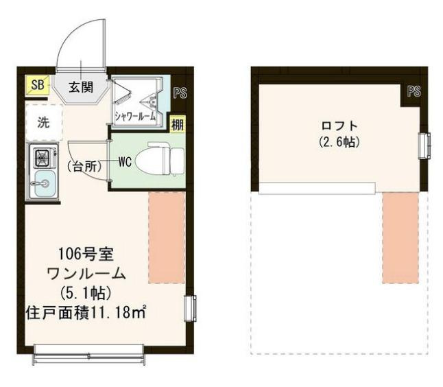 中野区白鷺３丁目のアパートの間取り