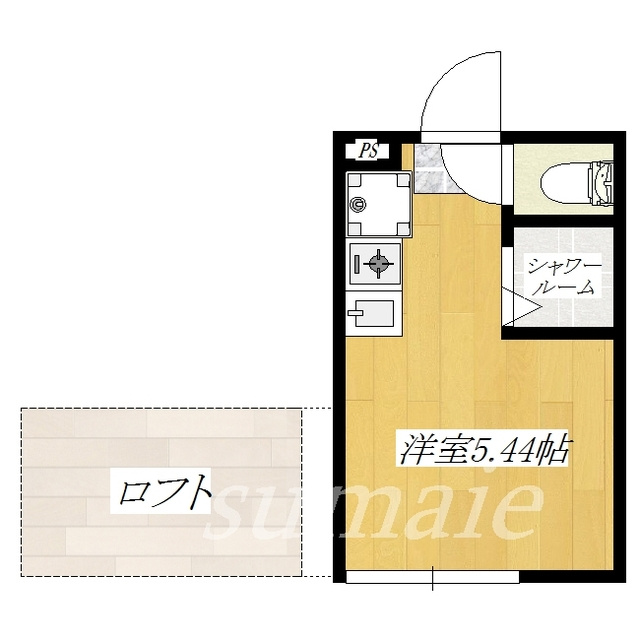 リーブル赤羽の間取り|ロフト付きのお部屋です♪